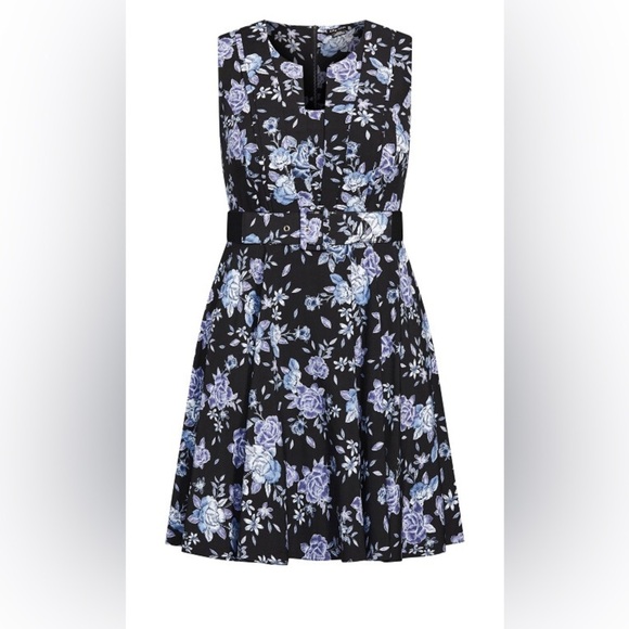 NWT City Chic Sarah Dress, Size XS (14), Precious Blues - Picture 3 of 8